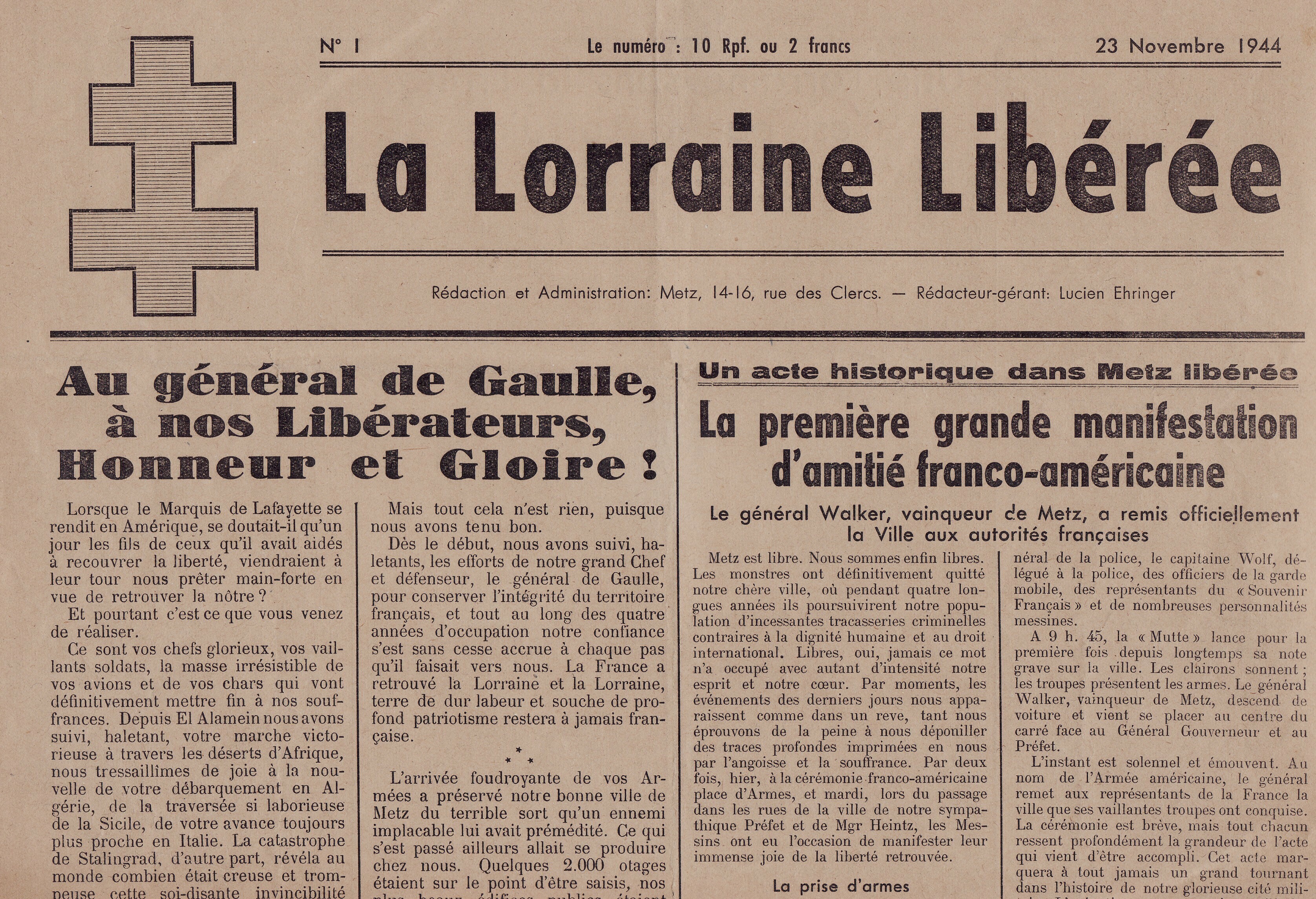 Découvrez la libération de la Moselle en 1944-1945... Le 22 sept 2024