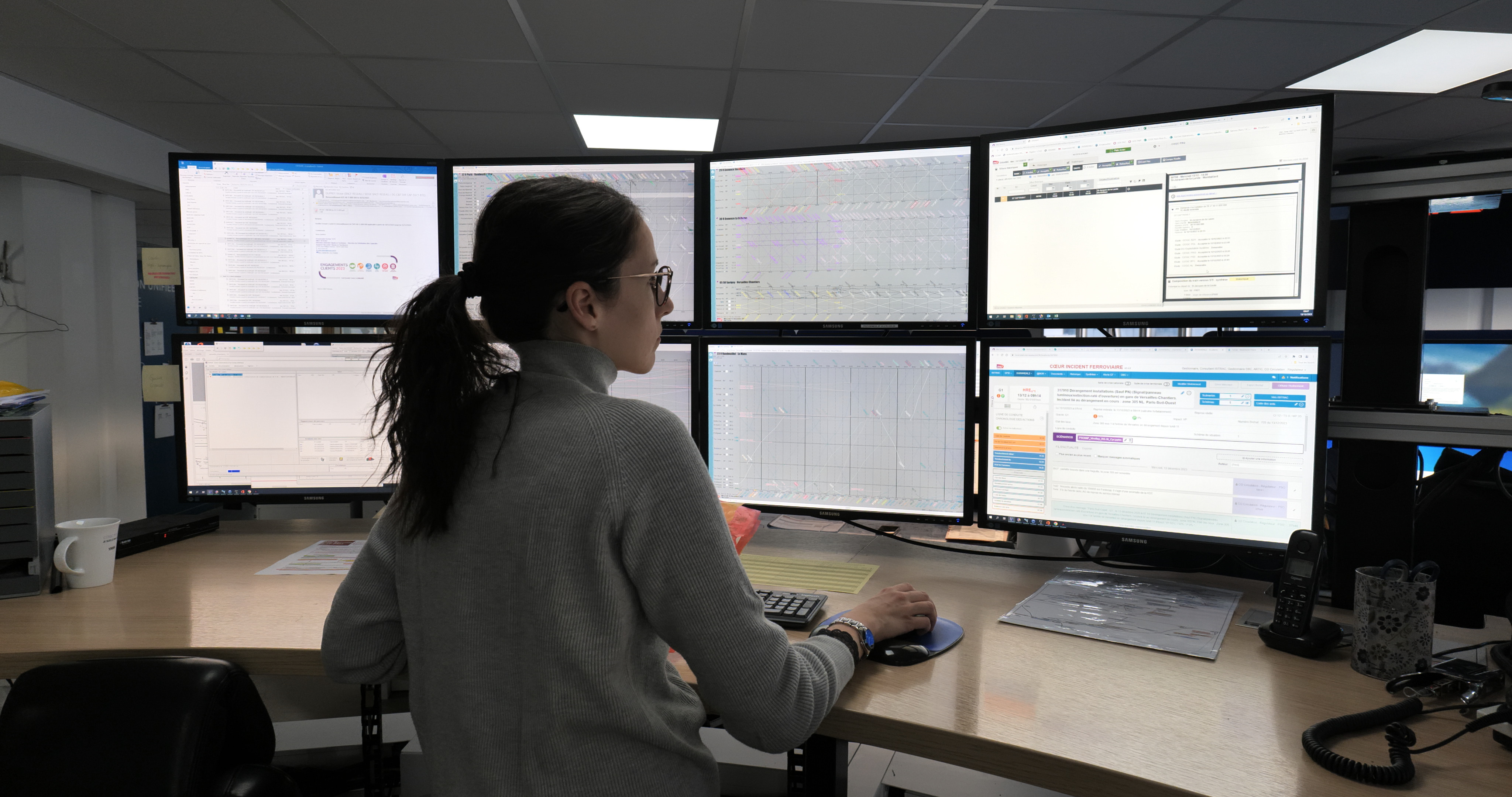 Visite du Centre Opérationnel de Gestion des Circulations (COGC) de la gare de Paris Montparnasse