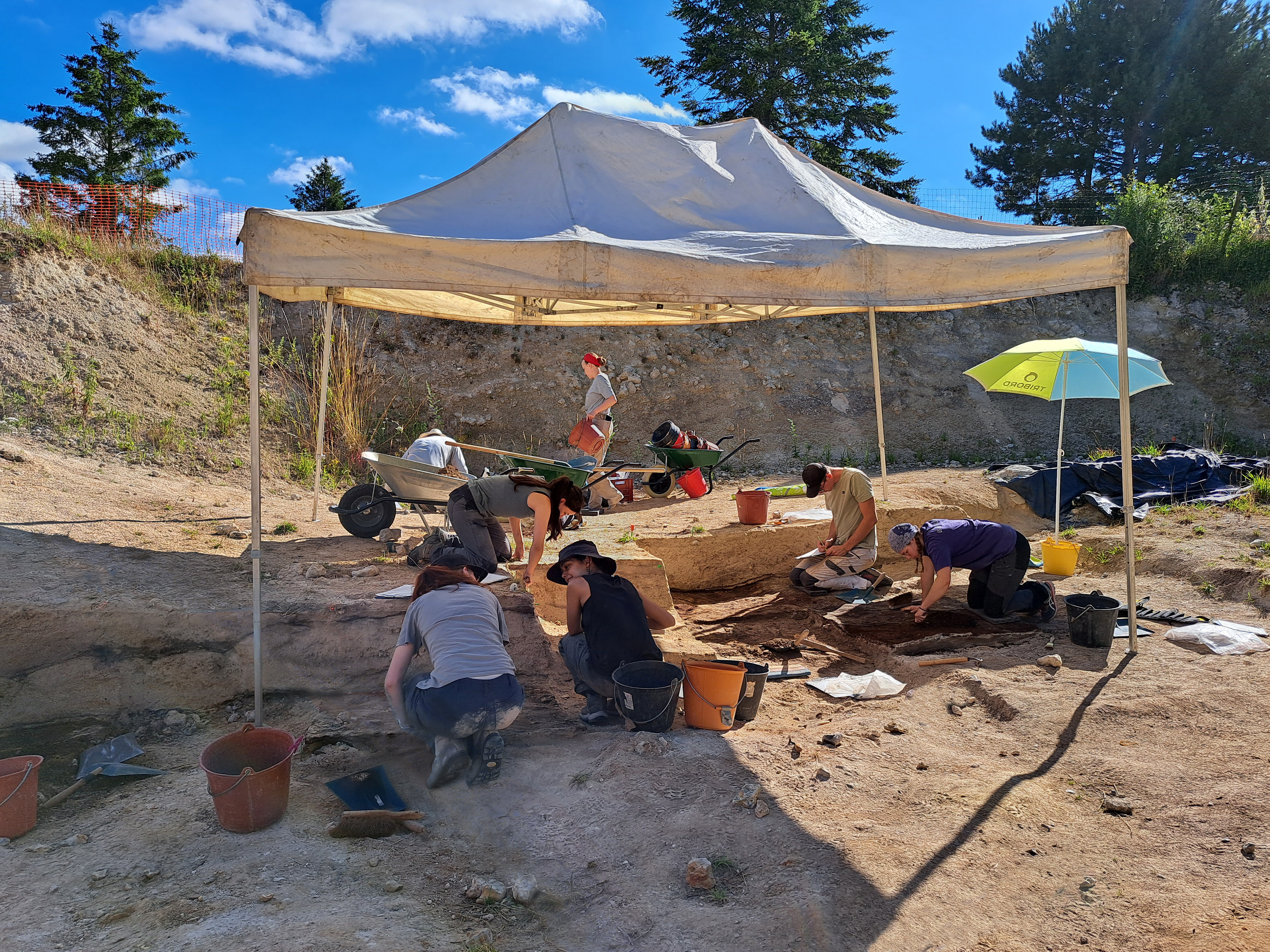 Visites guidées du site archéologique de Caours. Des traces de présence de l