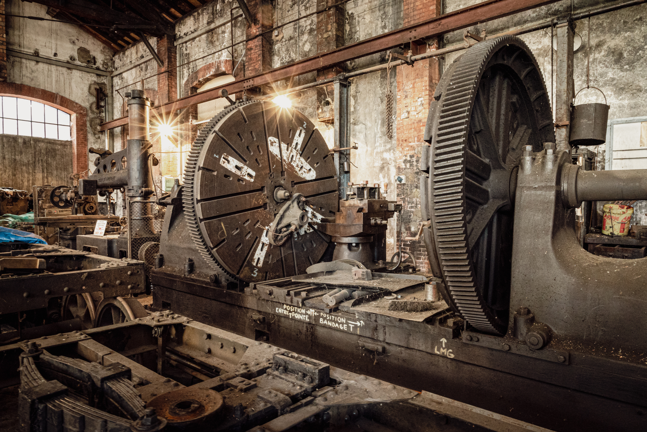 Visite des ateliers historiques de maintenance du Chemin de Fer de La Mure à Saint Georges de Commi…