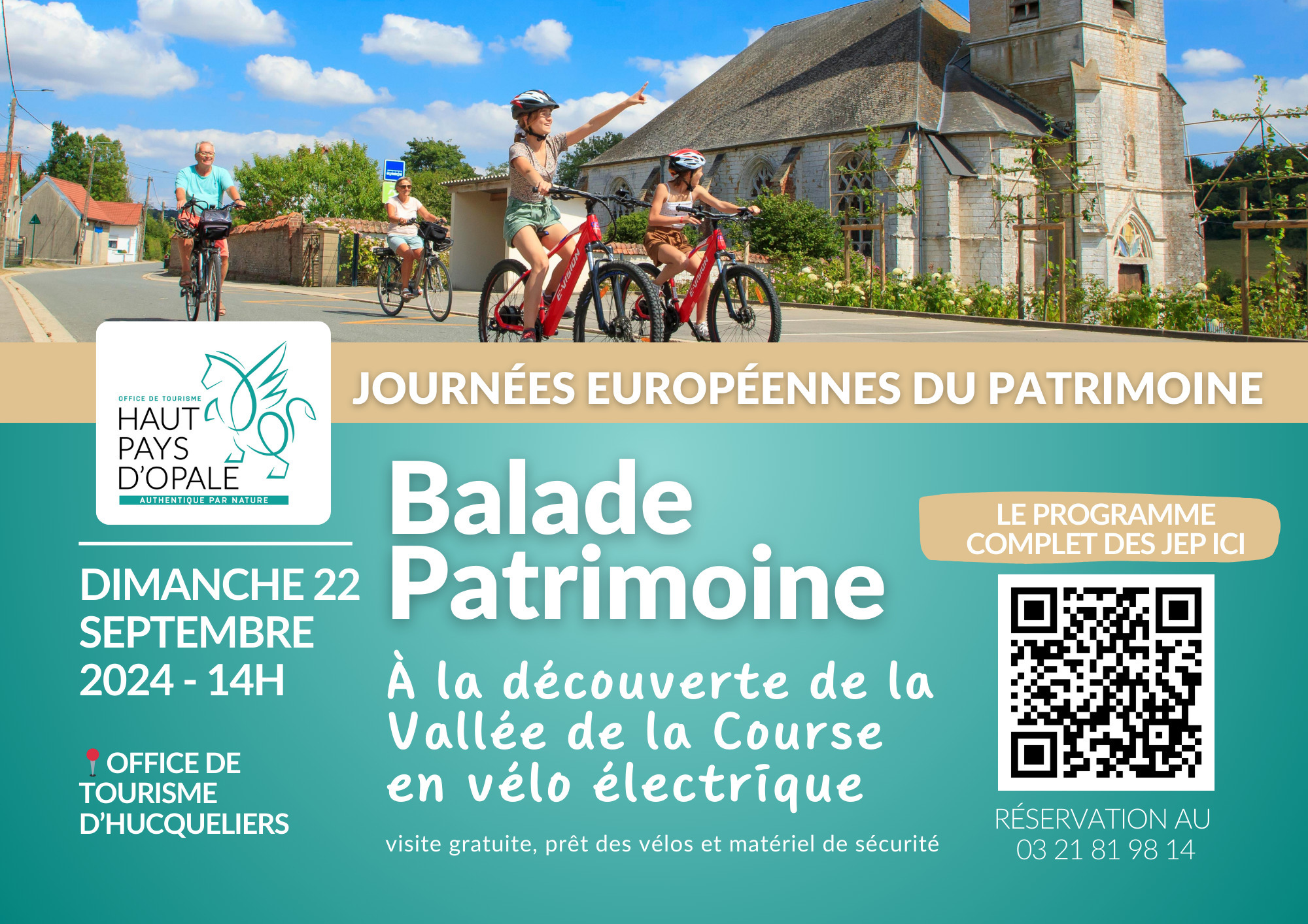 Balade patrimoine, à la découverte de la Vallée de la Course en vélo électrique