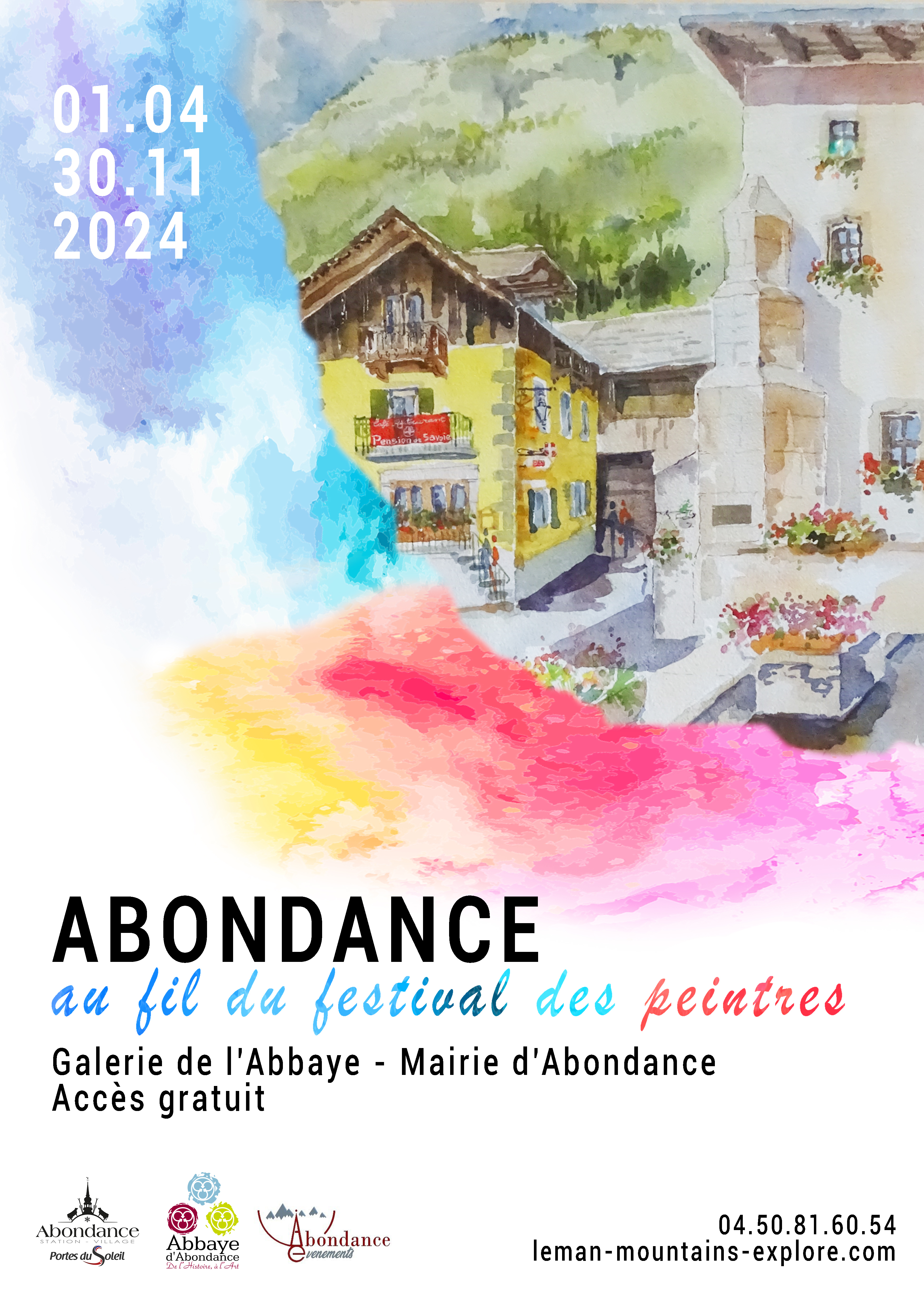 « Abondance, au fil du festival des peintres » Du 21 au 22 sept 2024