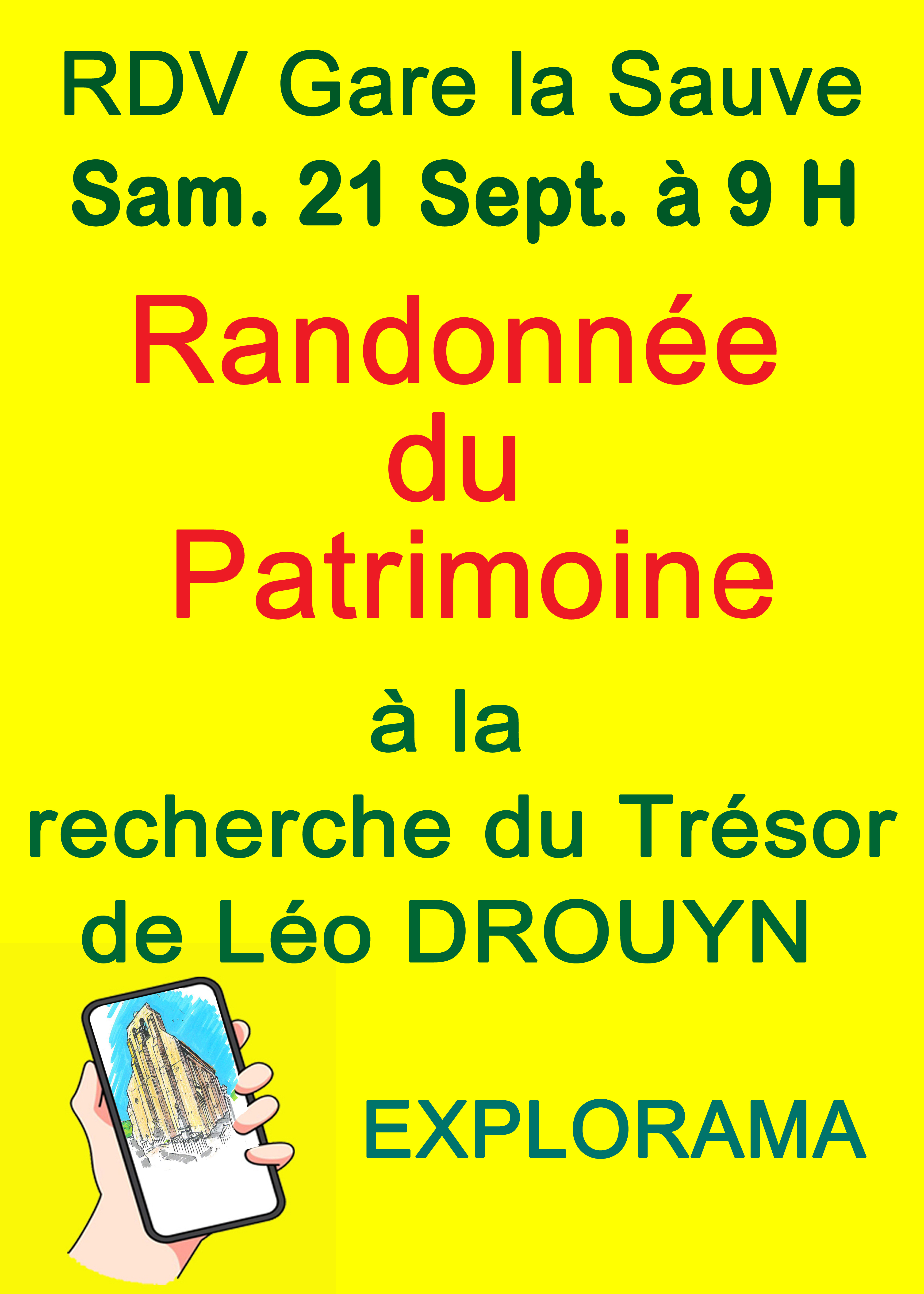 Randonnée à la recherche du trésor de Léo Drouyn