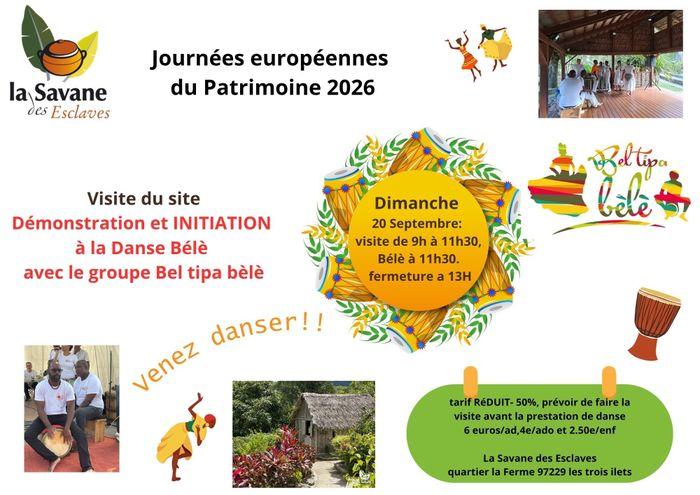 Visite du site et démonstration et initiation à la Danse Bélè