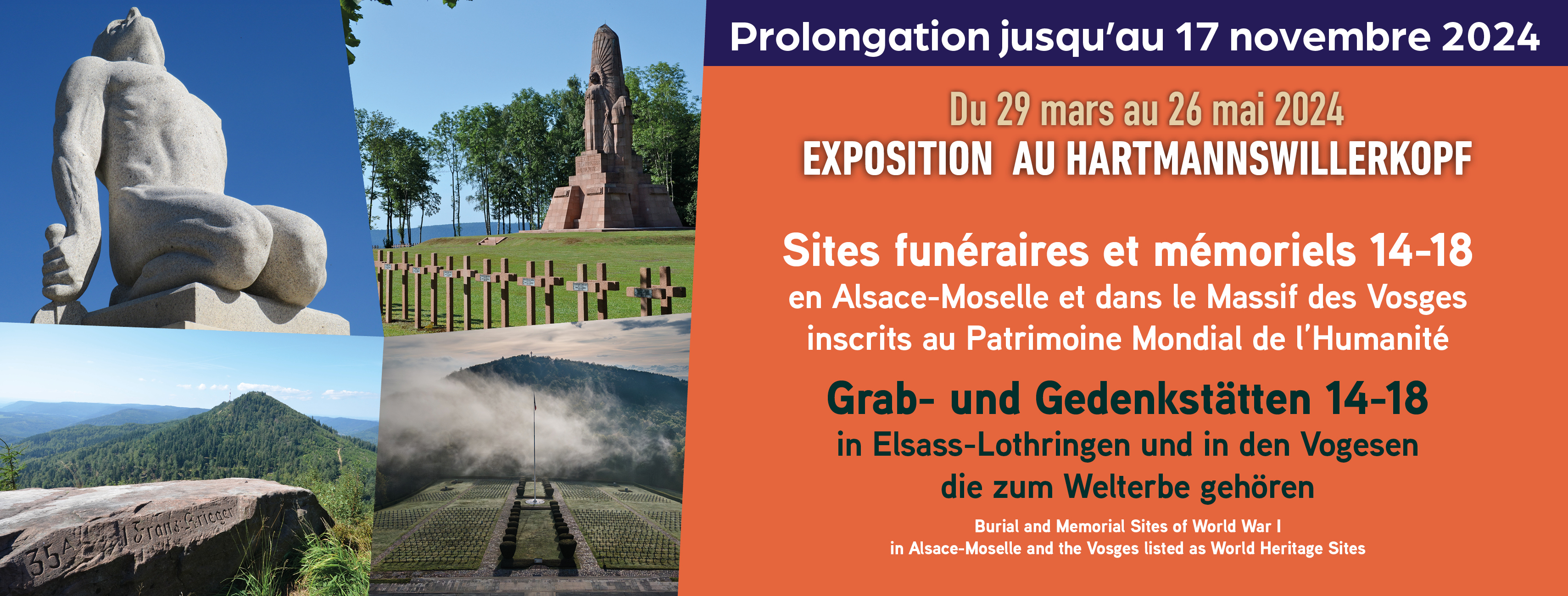 Exposition "Sites funéraires et mémoriels en Alsace-Moselle... Du 21 au 22 sept 2024