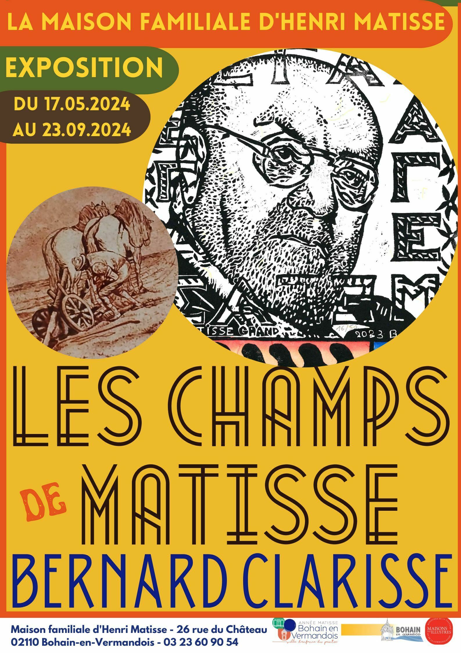 Exposition "Les Champs de Matisse" de Bernard Clarisse - dernier... Le 21 sept 2024