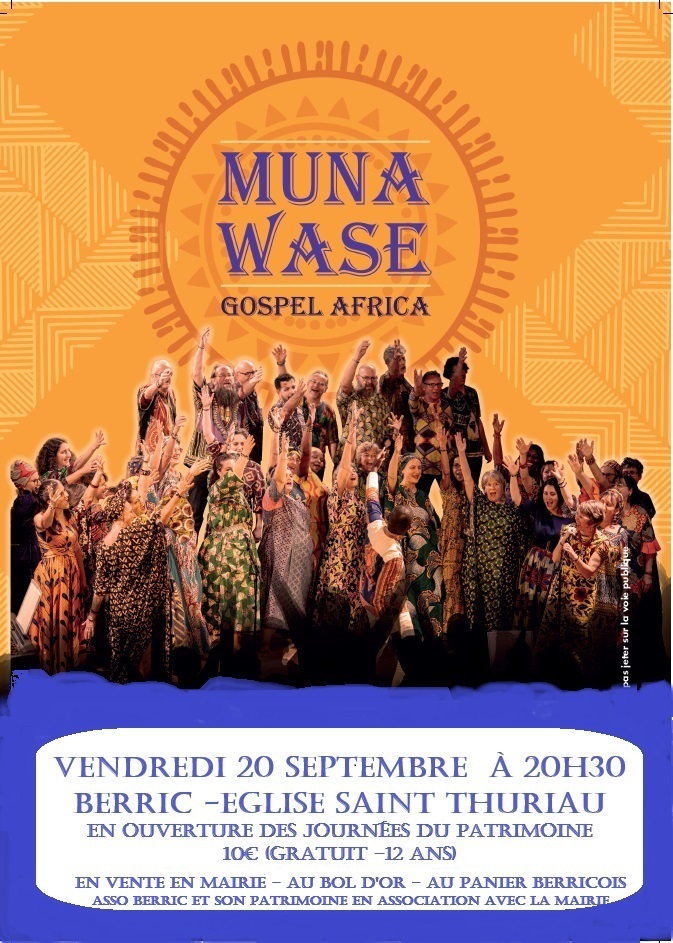 Concert de Gospel Le 20 sept 2024