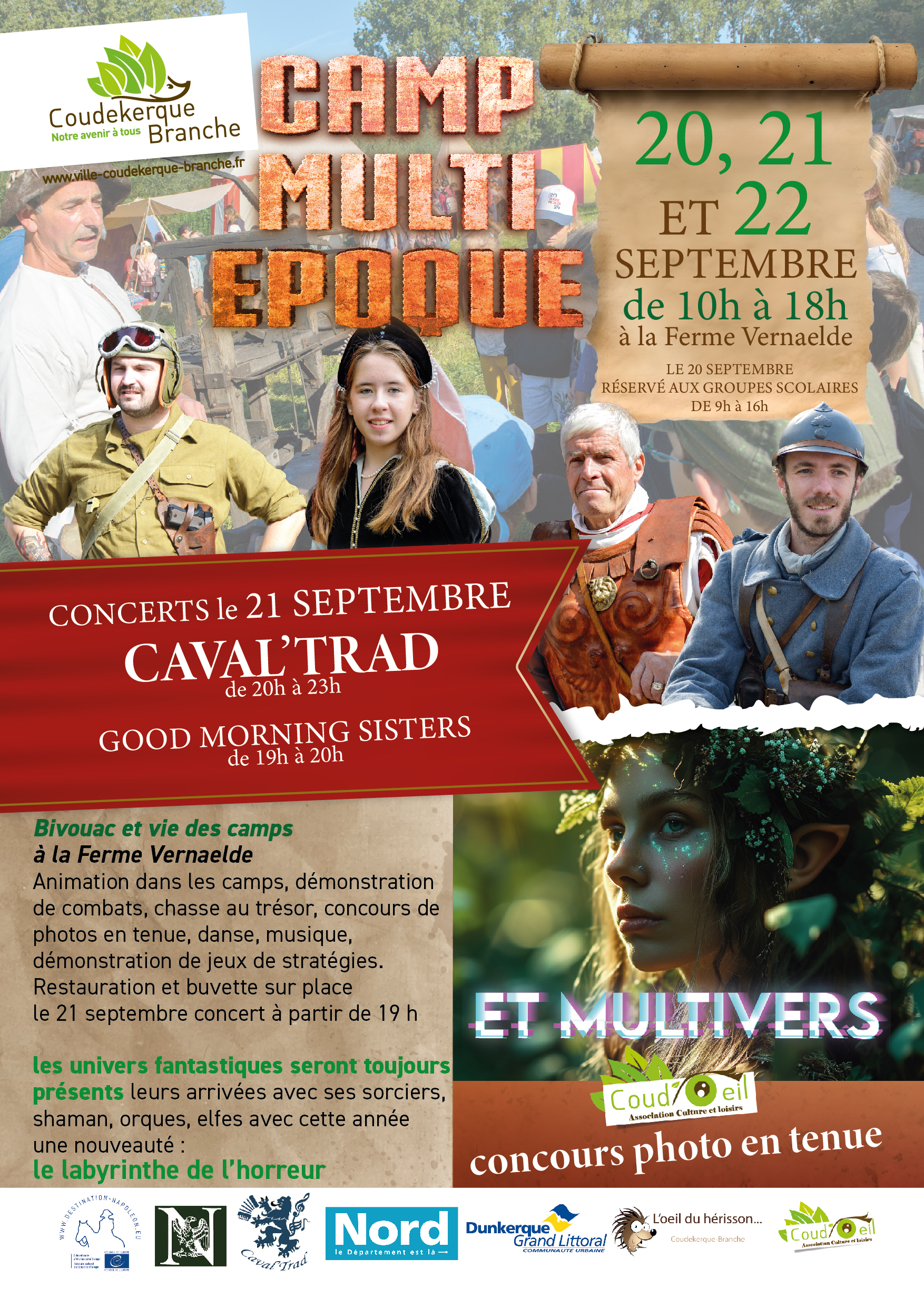 Camp Multi-époques de Coudekerque-Branche Du 20 au 22 sept 2024