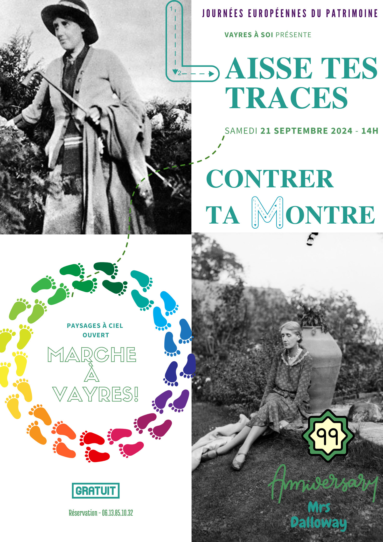 « Laisse tes traces contrer ta montre » Le 21 sept 2024