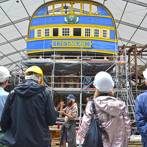 Visite libre du chantier de réparation de L